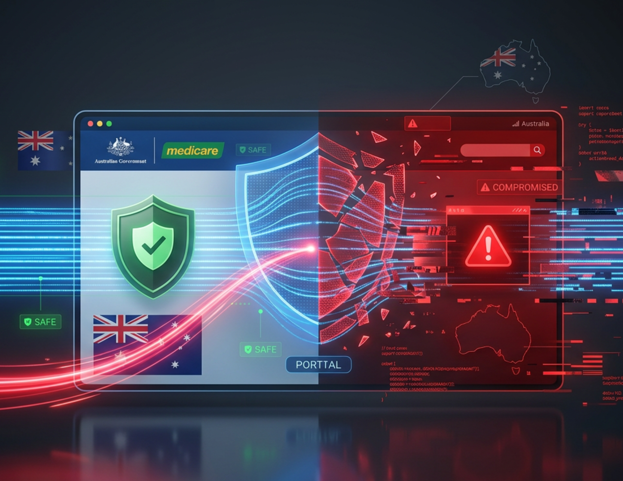 Australian Medicare AI Incident Attack Diagram